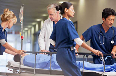 Physician listening to patient's heart