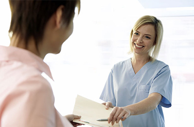 Physician listening to patient's heart